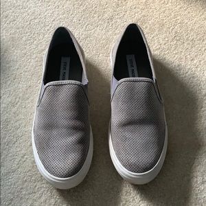 Steve Madden Grey Flat Slip On